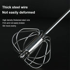 Stainless Steel Egg Beater Durable Semi-Automatic Mixer for Effortless Egg Cream Mixing Stirring and Beating for Kitchen Baking