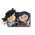 Horror Animated Films Doll Enamel Pins Cartoon Character Role Brooch Lapel Badge Punk Halloween Jewelry Gift for Friend