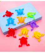 20pcs Solid Color Jumping Frog Plastic Bouncing Frog Jumping Frog Children Educational Toy,Gift for Kids Party Favors, Birthday