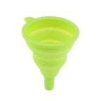 1pc Mini Silicone Foldable Collapsible Funnel, Kitchen Hopper Tool (Random Color)