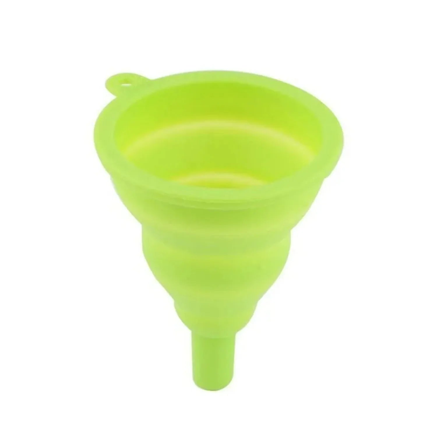 1pc Mini Silicone Foldable Collapsible Funnel, Kitchen Hopper Tool (Random Color)