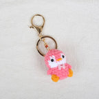 Mini Penguin Series Crochet Keychain For Car Keys Pendant Cartoon Animal Doll Keyrings Knitted Penguin Keychain Custom Accessory