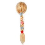 Girl Princess Elsa Anna Wig Kid Halloween Party Carnival Disguised Belle Wednesday Mermaid Rapunzel Aurora Snow White Ariel Hair