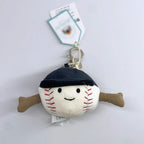 JC Golf ball plush keychain, grape keychain, jellyfish plush toy, hippopotamus, and plush elephant JC bag keychain