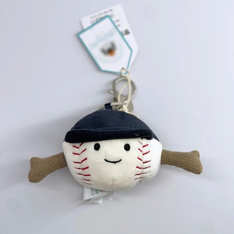 JC Golf ball plush keychain, grape keychain, jellyfish plush toy, hippopotamus, and plush elephant JC bag keychain