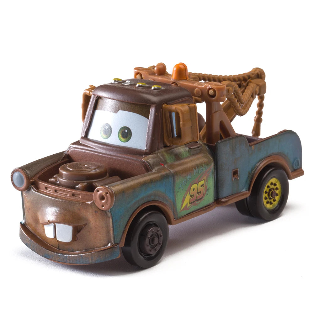 Children Car Toys Disney Pixar Cars Lightning McQueen Boost Wingo DJ Snot Rod 1:55 Diecast Metal Alloy Model Car Kid Gift