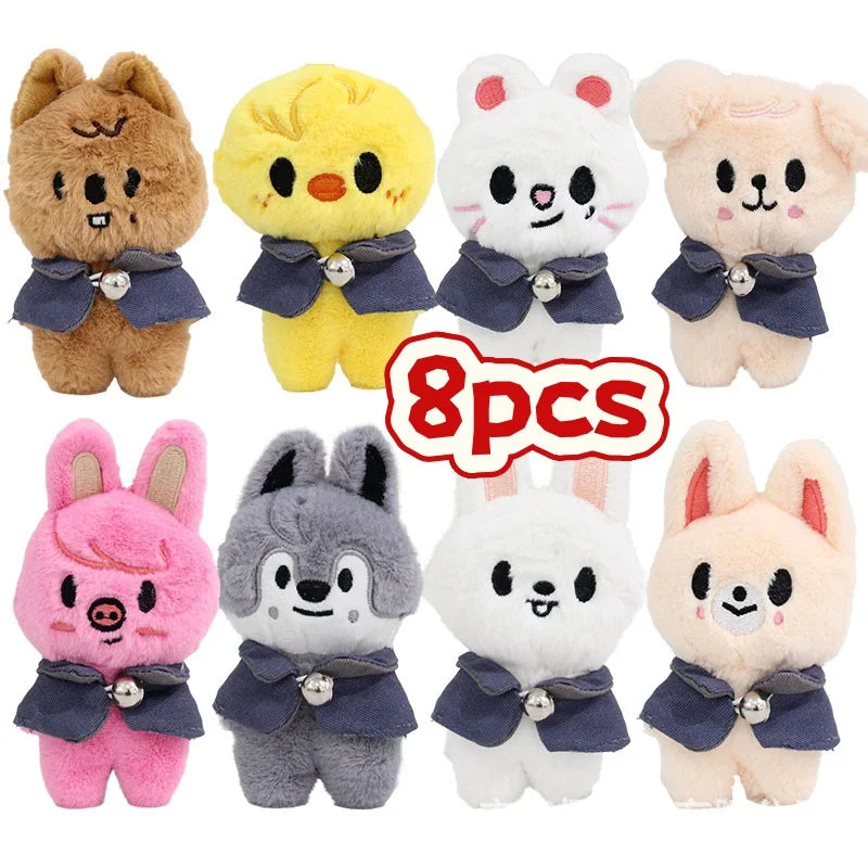 Skzoo 12cm Kpop Cartoon Stuffed Animal Plushies Stay Plush Doll Toys KawaiiJYP Adults KZ Fans Keychain Pendant Kid Gift