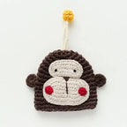 Cute Animal Doll Crochet Keychains For Keys Storage Funny Puppy Series Knitted Bag For Car Keys Holder Keyrings Custom Wholesale