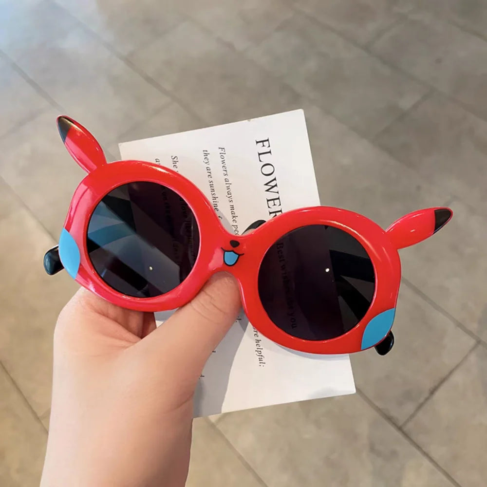 Cartoon Pikachu Outdoor Sun Protection Glasses Anime Pokemon Anti Glare Goggles Cute Vacation Travel Sunglasses Friend Gifts