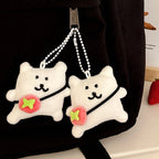 1/3 Pcs Cute Cartoon Puppy Doll Pendant Versatile Plush Doll Pendant Backpack Keychain Decorative Small Pendant
