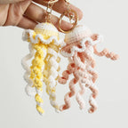 Ocean Series Animal Doll Crochet Keychain Handmaking Knitted Tropical Fish Keyrings Crochet Shark Doll Keychain Custom Accessory