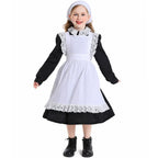 Pilgrim Costume Colonial Farm Village Girl Costumes Pioneer Prairie Dress 2-4Y 4-10Y 10-16Y Tween Teens