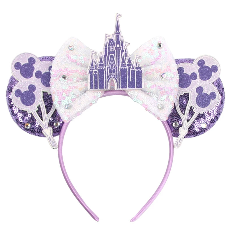 Nieuwste Mickey Mouse Oren Hoofdband Kid Adult Festival Party Pailletten Strik Haarband Vrouwen Baby Girl Party Haar Accessories
