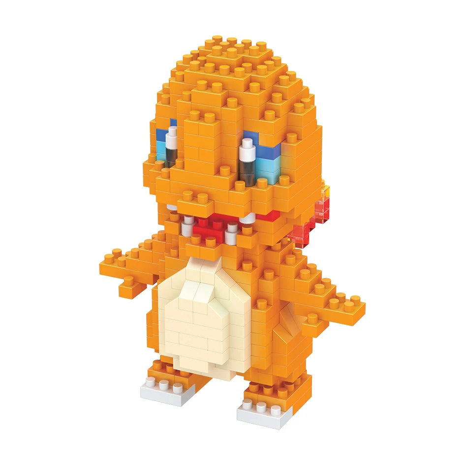 75 Style Pokemon Building Blocks Assembly Anime Picachu Charizard Doll Blastoise Bulbasaur Gengar Bricks Toy for Kid Gift
