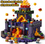 Magnetic Building Blocks Mine World Magnetic Pool Castle Villa Party Construction Brick Cube STEM Boy Girl Children Toy Set Gift