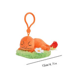 Pokemon Snorlax Pikachu Eevee Jigglypuff Bulbasaur Keychain Plush Toy Cartoon & Cute Backpack Pendant Children's Gift