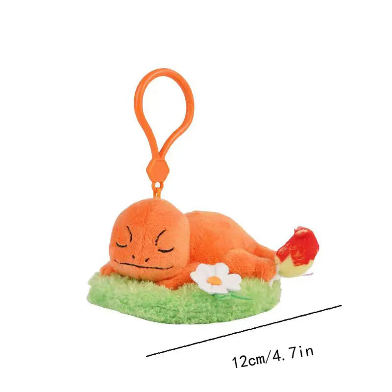 Pokemon Snorlax Pikachu Eevee Jigglypuff Bulbasaur Keychain Plush Toy Cartoon & Cute Backpack Pendant Children's Gift