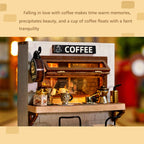 Wooden Miniature Doll House DIY Small House Kit Making Room Toys 3D Puzzle Assembly Building Model Toys for Birthday Gifts