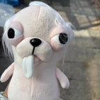 Funny Chihuahua Plush Toy Keychain Pendant Puppy Pet Stuffed Chihuahua Doll Weird Cute Realistic Plush Chihuahua Friend Gift