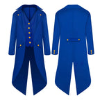 Steampunk Gothic Medieval Tailcoat Cosplay Costume, Tailcoat Jacket & Vest Suit for Adults and Kids, Halloween Role Play Outfit