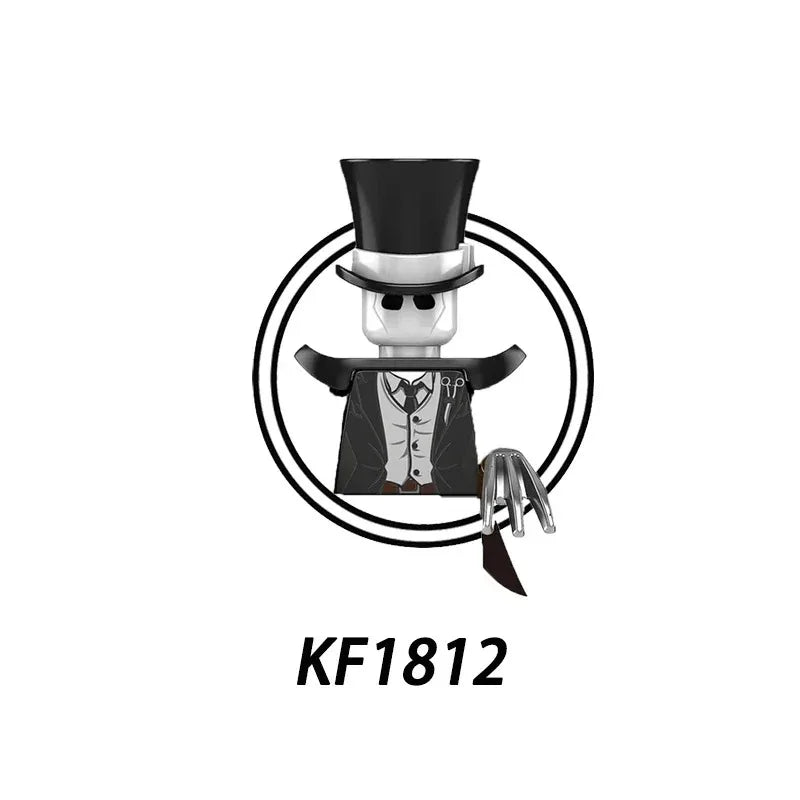 Blind box TP1040 WM6205 KF6173 KF6175 Killer Klowns Mini Figure Classic Horror Thriller Movie Building Block Model Doll Toy Gift