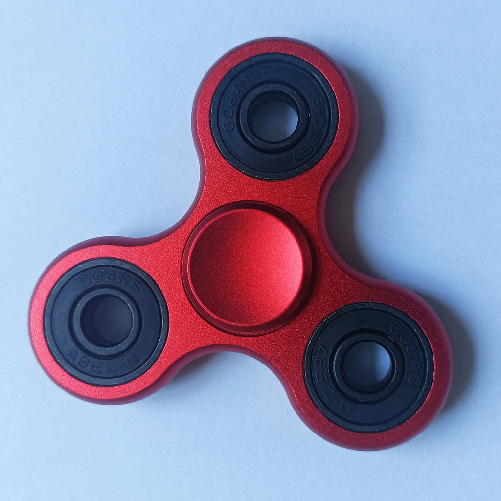 Aluminum Alloy Plating Fidget Spinner Metal Alloy R188 Mute Bearing Drawing Process Hand Spinner Stress Relief Adult Kids Toys