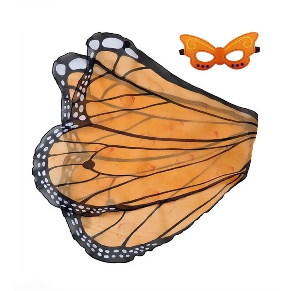 Halloween Kids Butterfly Costume Mask Cloak Children's Butterfly Elf Angel Wings Christmas Stage Cosplay Performance Costumes