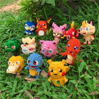 75 Style Pokemon Building Blocks Assembly Anime Picachu Charizard Doll Blastoise Bulbasaur Gengar Bricks Toy for Kid Gift