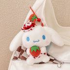 Kawaii Authentic Sanrio Hello Kitty  Kuromi Plush Doll Toys Pendant Cute Plush  Keychain Bag Pendant Christmas Gifts12CM