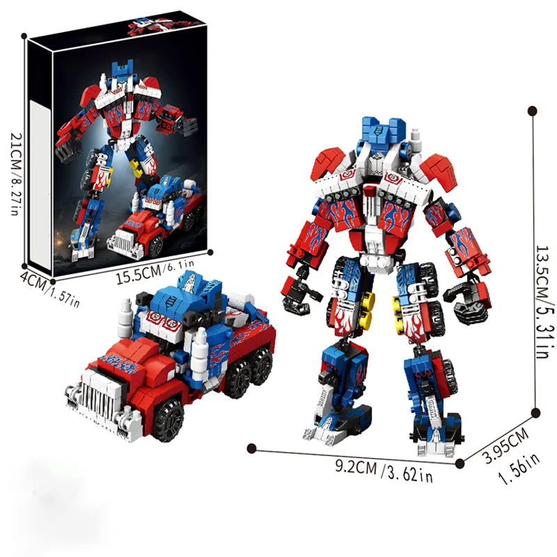 1060 Abs Building Block Toys, Building Toy Set, 2-in-1 Model Building Kit, Adult Creative Building Blocks for Home Decoration, I