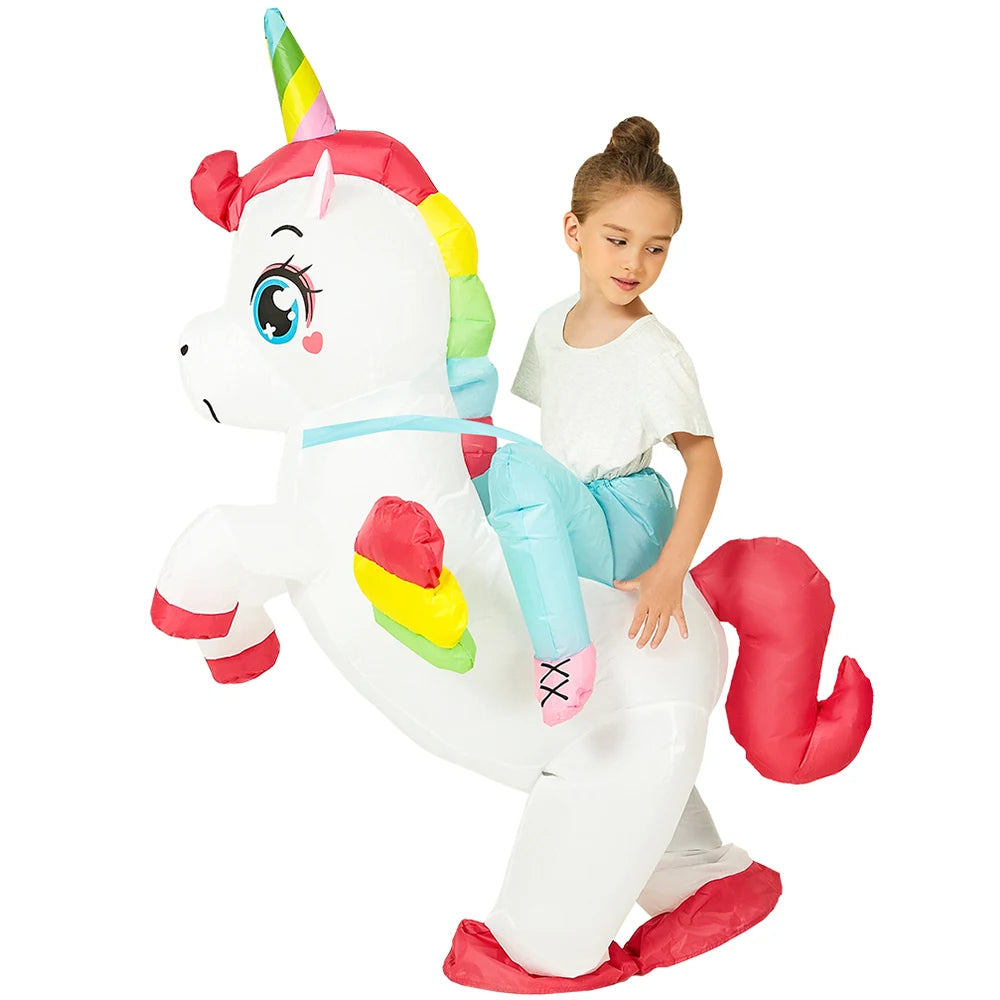 Kids Child Dinosaur Inflatable Costume Anime Purim Halloween Christmas Party Cosplay Costumes Dress Suits for Boys Girls