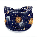Boho Print Wide Knot Elastic Headband for Women