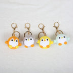 Mini Penguin Series Crochet Keychain For Car Keys Pendant Cartoon Animal Doll Keyrings Knitted Penguin Keychain Custom Accessory