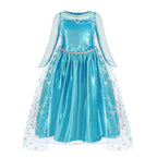 Girls Princess Dress Kids Birthday Cosplay Cinderella Snow White Aurora Rapunzel Halloween Costume Children Party Dresses