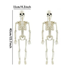 40cm Human Shape Bones Posable Skeleton,Haunted House Horror Props,Halloween Skull Skeleton Party Home Decorations DIY Supplies