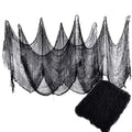 2/4m Horror Halloween Decoration Black Gauze Artificial Spider Web For Haunted House Halloween Party Home Decor Scary Scene Prop