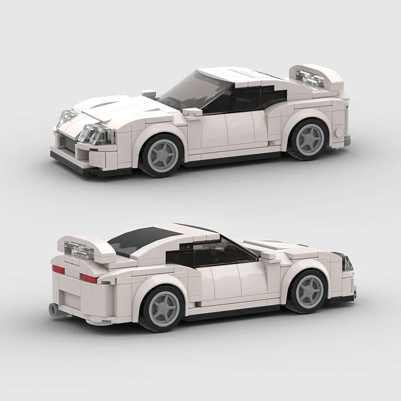 City Technical Speed World Famous Car Building Blocks Racing Fast And Furious Moc Brick Vehicle A80 Supra V2 Toys Kid