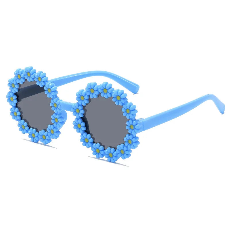 2024 New Sunglasses, Cartoon Children's Glasses For Boys And Girls, Cute Small Flowers, Little Daisy Baby Sunglasses