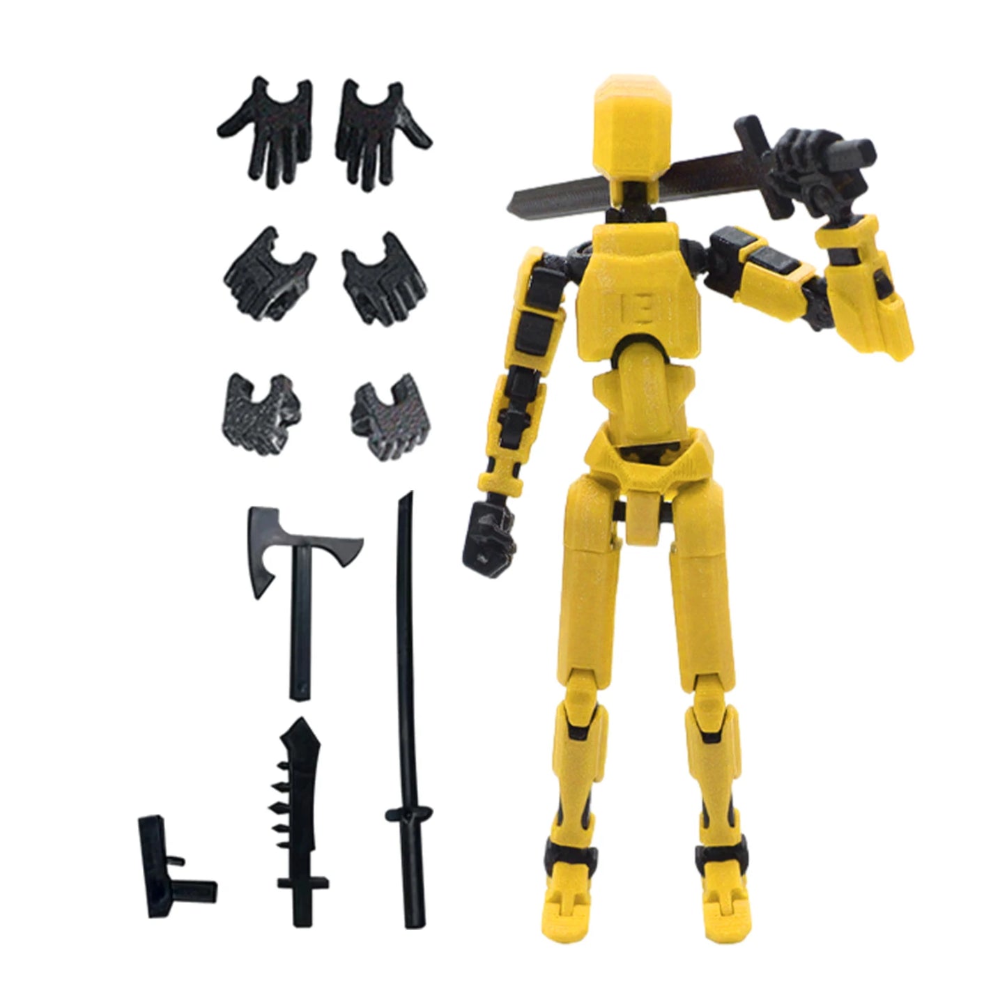 Articulated Action Figure Dummy with 13 Movable Joints