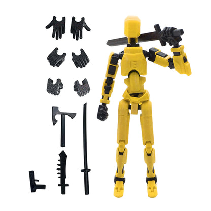 Articulated Action Figure Dummy with 13 Movable Joints