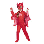Unisex Girls Super Owl Hero tuta Fancy Dress Cosplay Cat Boys Gecko Animail Costume di Halloween Jumpsuit Pajama for Boys Girls