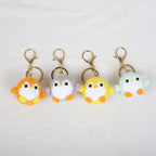 Mini Penguin Series Crochet Keychain For Car Keys Pendant Cartoon Animal Doll Keyrings Knitted Penguin Keychain Custom Accessory