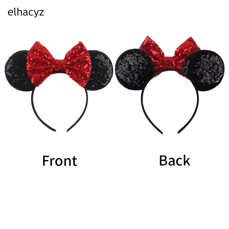 2026 Chic Embroidery Sequin Ears Headband Classical DOT Bow Hairband For Girls Women Party Head Wear Kids DIY Hair Accessories