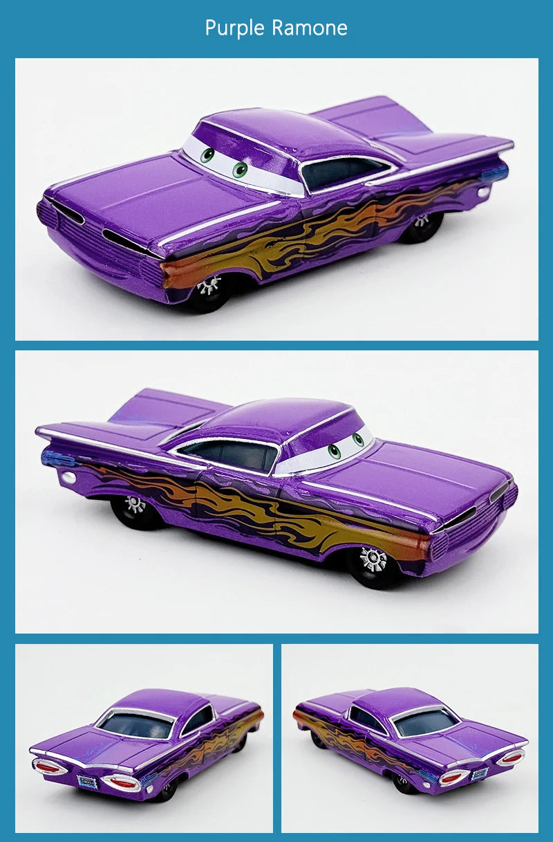Disney Pixar Cars Ramone Series Colors Golden Green Red Purple 1:55 Alloy Diecast Children's Toy Car Model Gift