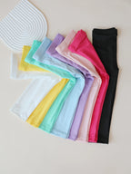 Girl Pants Soft Elastic Kids Leggings Candy Color Girls Skinny Pant Solid Color Trousers for Aged 2-12 Years Children Daily Wear