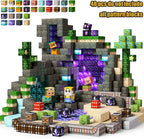 Magnetic Building Blocks Mine World Magnetic Mine Exploration Construction Brick Cube STEM Toy Set Gift for Boy Girl Children