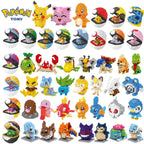 75 Style Pokemon Building Blocks Assembly Anime Picachu Charizard Doll Blastoise Bulbasaur Gengar Bricks Toy for Kid Gift