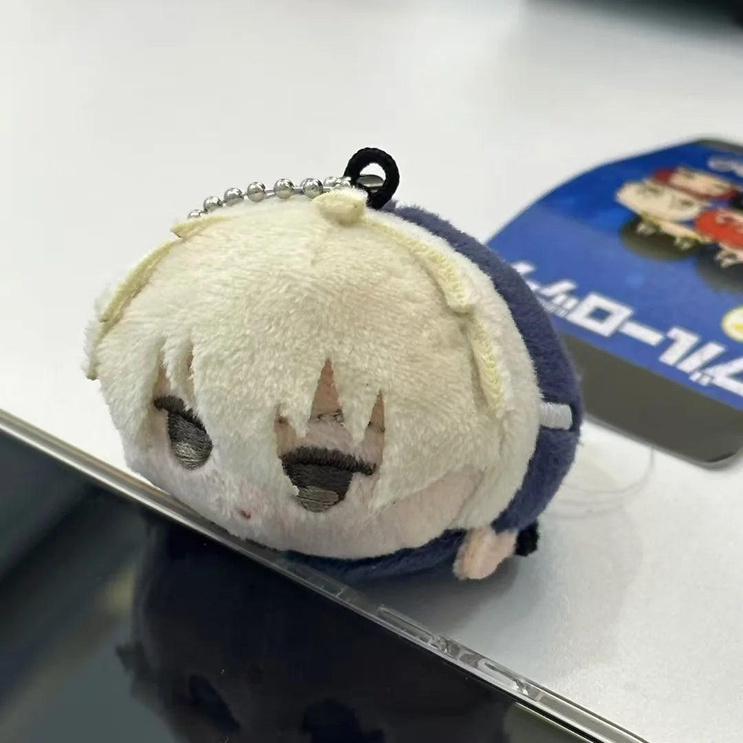 Mini Anime Plush Keychains Michel Caesar Mikage Reo Nagi Seishiro Chigiri Hyoma Bachira Meguru Cute Stuffed Starfish body Doll