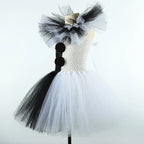 The Clown Costume Terrifier Art Girl Black White Fancy Tutu Dress Horror Joker Dress for Girls Halloween Carnival Party Costumes