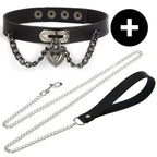 Gothic Punk Pu Leather Choker With O-Ring - Adjustable Collar Necklace For Women, Perfect For Halloween & Everyday Wear